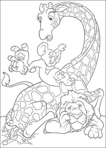 Bridget, Samson And Nigel  Coloring Page